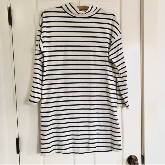Vineyard Vines Striped Funnelneck Cotton Dress - Picture 2 of 10